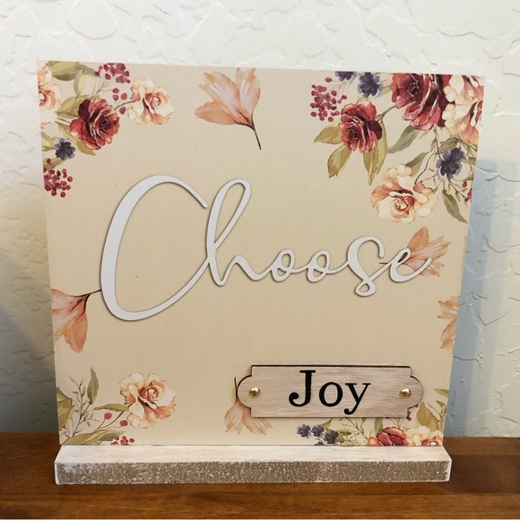 ⚡️⚡️HD Table Top Decor Accent Choose Joy - Picture 1 of 6